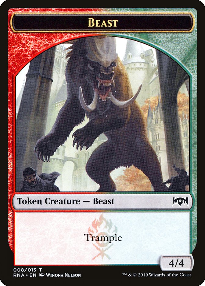 Beast Token [Ravnica Allegiance Tokens] | Rock City Comics