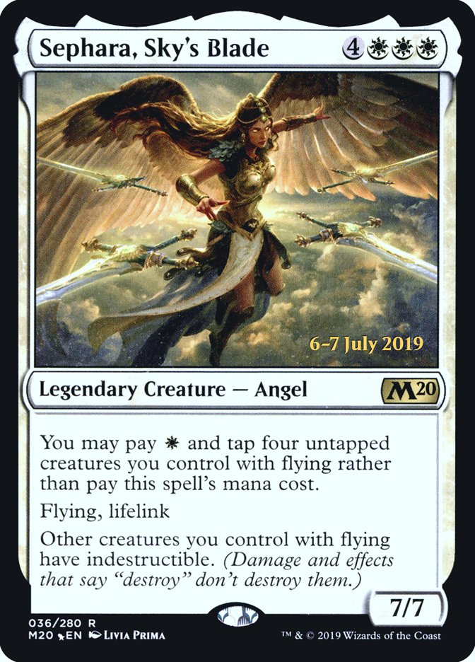 Sephara, Sky's Blade [Core Set 2020 Prerelease Promos] | Rock City Comics