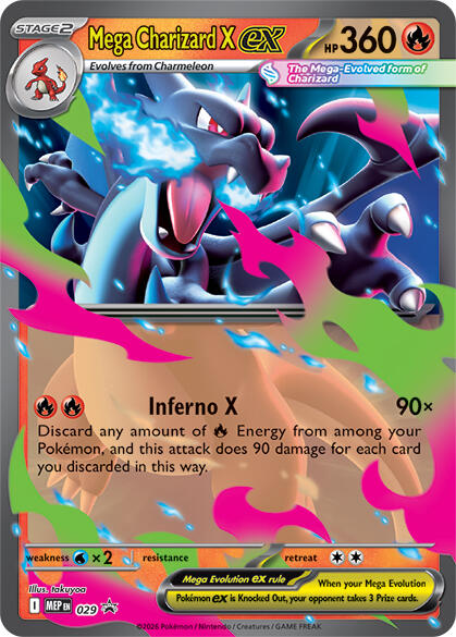 Mega Charizard X ex (029) [Mega Evolution Promo] | Rock City Comics