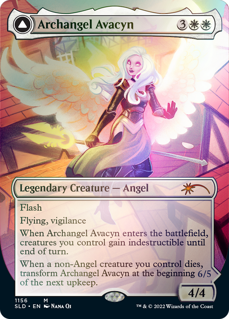 Archangel Avacyn // Avacyn, the Purifier (Borderless) [Secret Lair: From Cute to Brute] | Rock City Comics