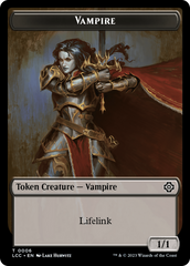 Vampire (0006) // Vampire Demon Double-Sided Token [The Lost Caverns of Ixalan Commander Tokens] | Rock City Comics