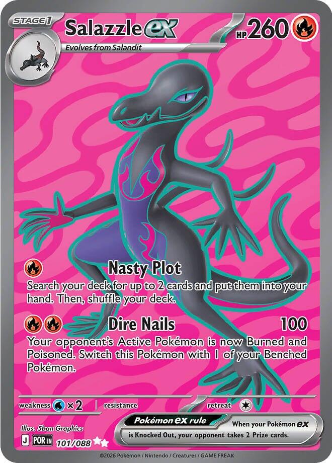 Salazzle ex (101/088) [Mega Evolution: Perfect Order] | Rock City Comics