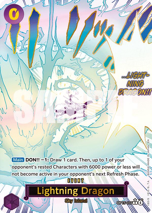 Lightning Dragon (Alternate Art) [Adventure on Kami's Island] | Rock City Comics