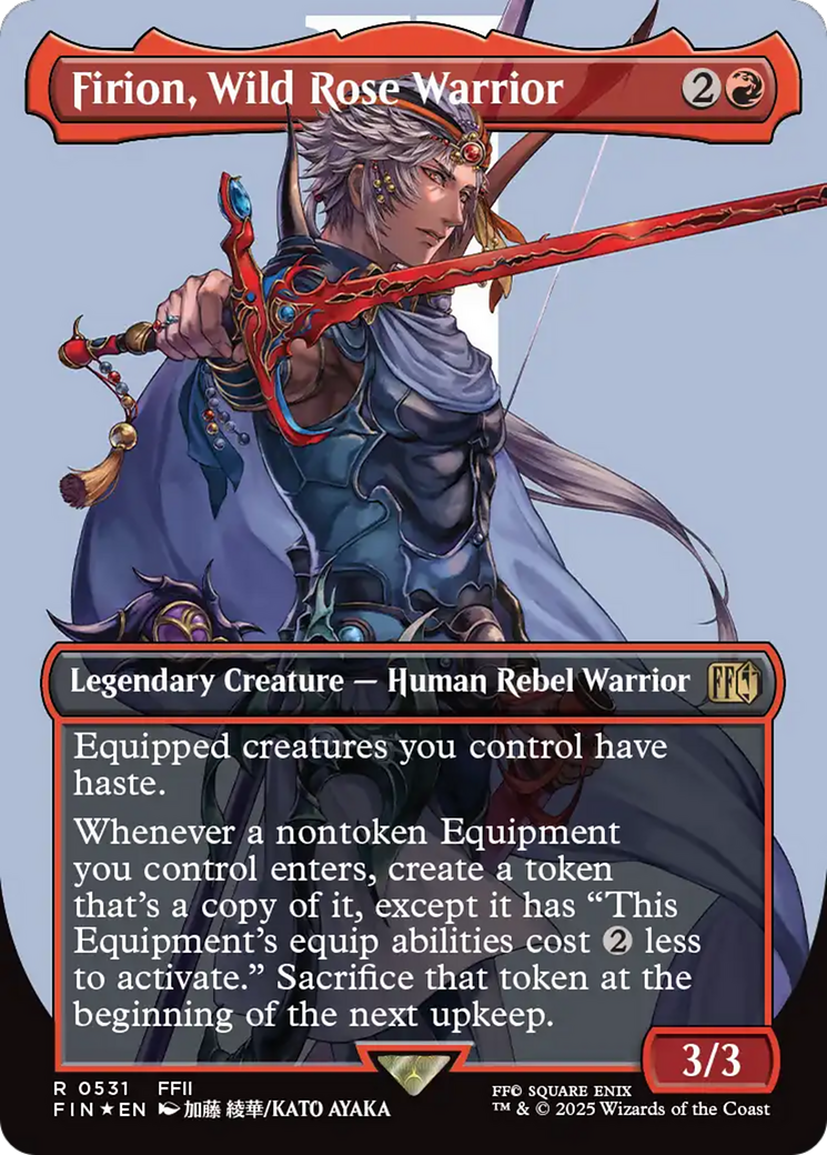 Firion, Wild Rose Warrior (Borderless) (Surge Foil) [FINAL FANTASY] | Rock City Comics