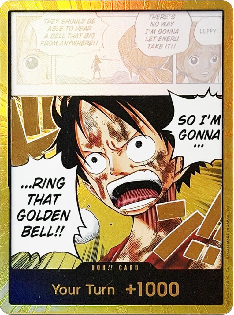 DON!! Card (Luffy) (Gold) [Adventure on Kami's Island] | Rock City Comics
