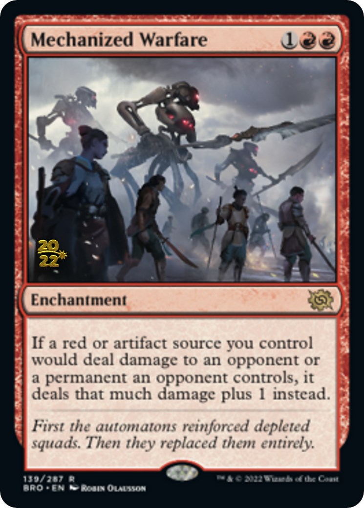 Mechanized Warfare [The Brothers' War Prerelease Promos] | Rock City Comics