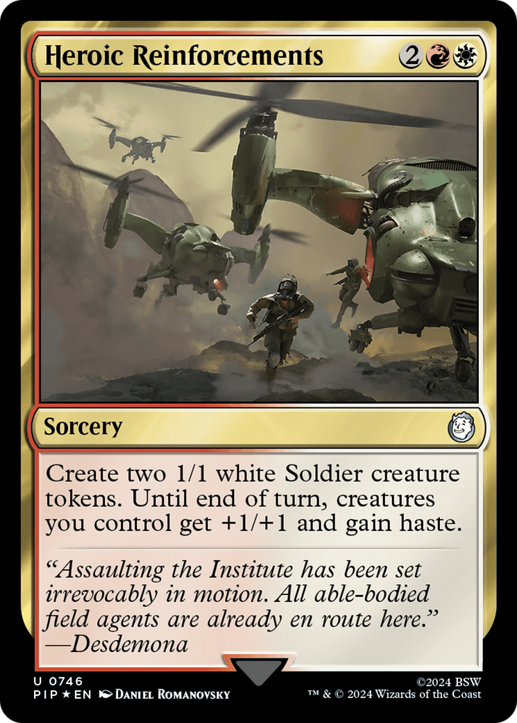 Heroic Reinforcements (Surge Foil) [Fallout] | Rock City Comics