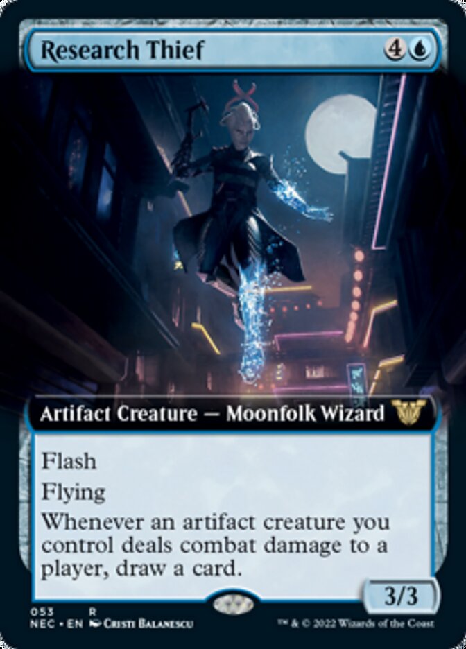 Research Thief (Extended Art) [Kamigawa: Neon Dynasty Commander] | Rock City Comics
