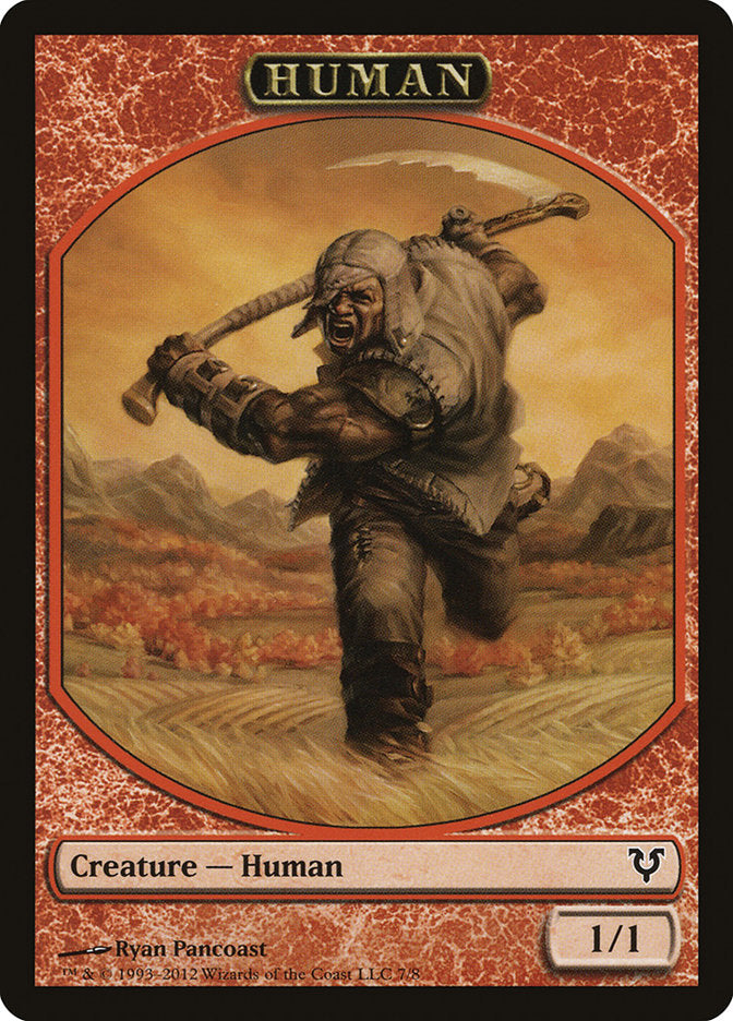 Human Token (7/8) [Avacyn Restored Tokens] | Rock City Comics
