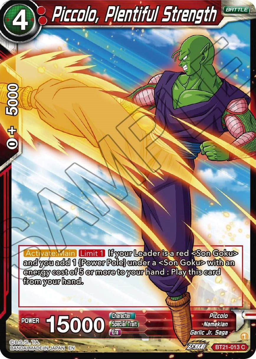 Piccolo, Plentiful Strength (BT21-013) [Wild Resurgence] | Rock City Comics