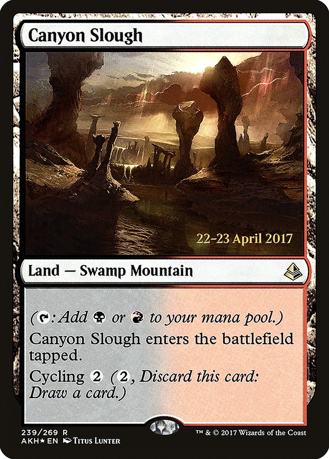Canyon Slough [Amonkhet Prerelease Promos] | Rock City Comics