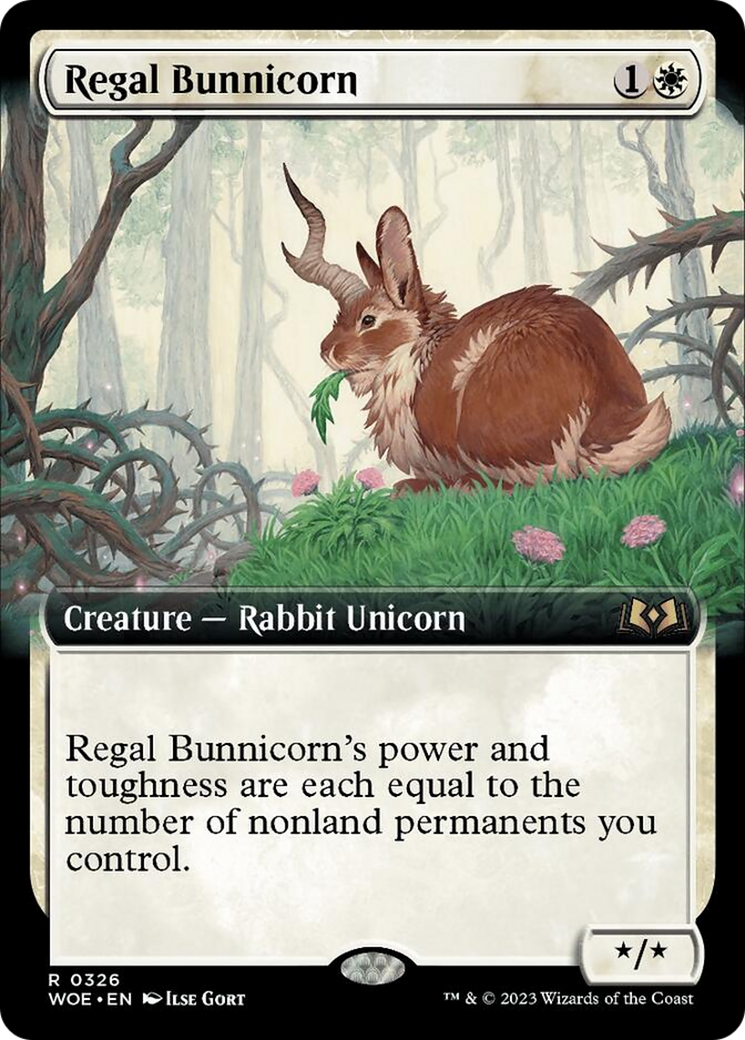 Regal Bunnicorn (Extended Art) [Wilds of Eldraine] | Rock City Comics