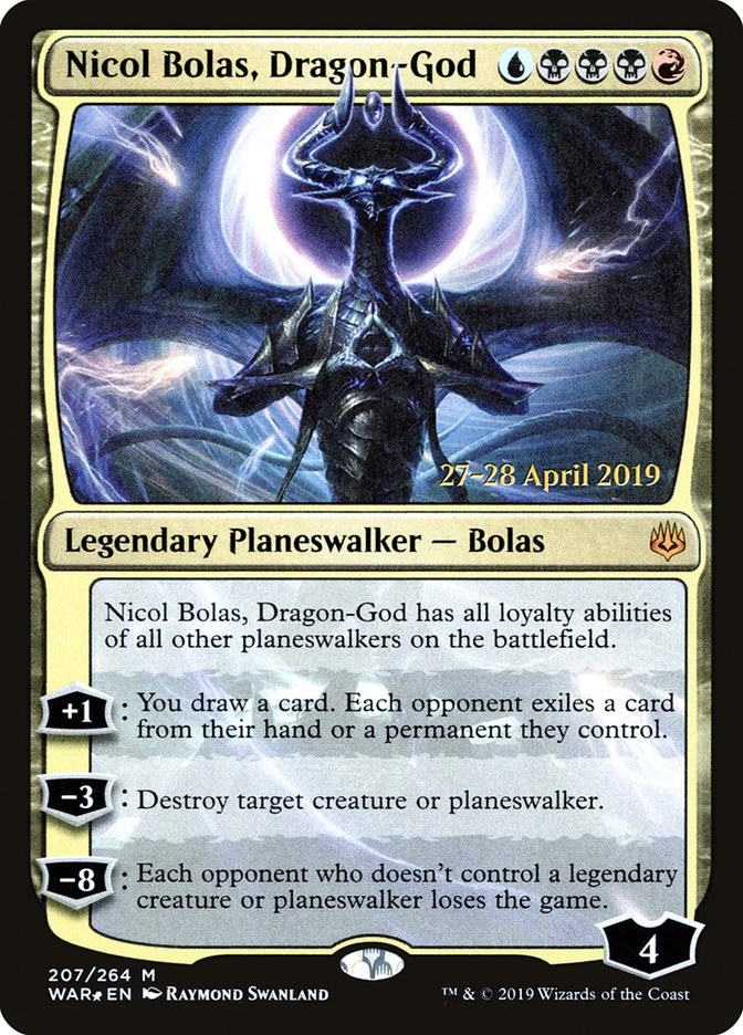 Nicol Bolas, Dragon-God [War of the Spark Prerelease Promos] | Rock City Comics