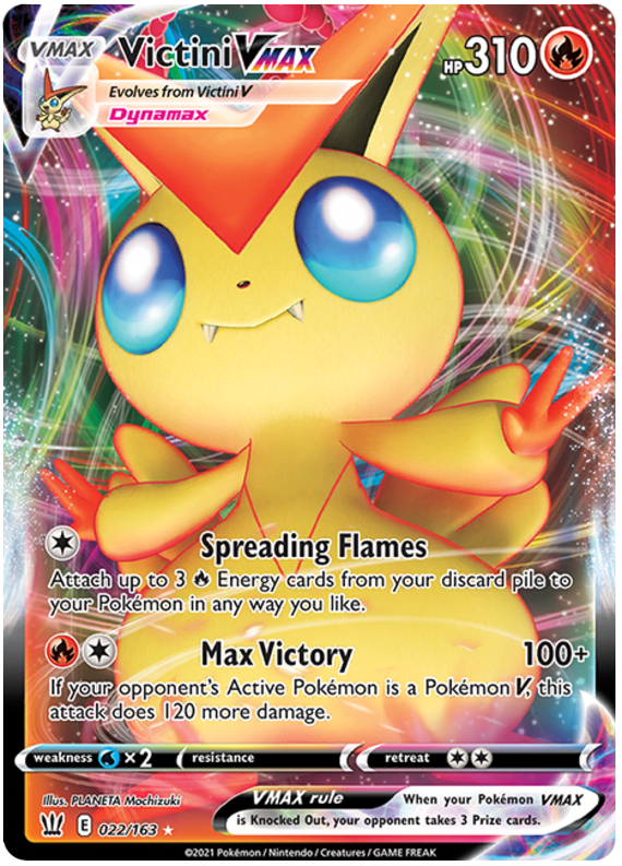 Victini VMAX (022/163) [Sword & Shield: Battle Styles] | Rock City Comics