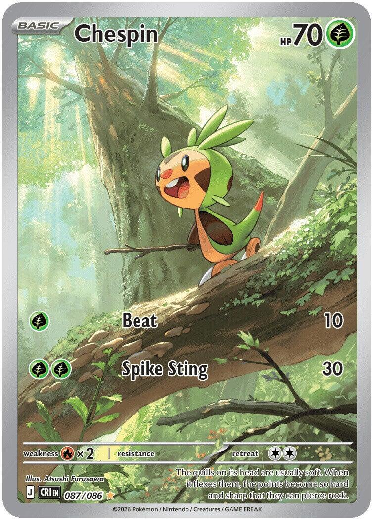 Chespin (087/086) [Mega Evolution: Chaos Rising] | Rock City Comics