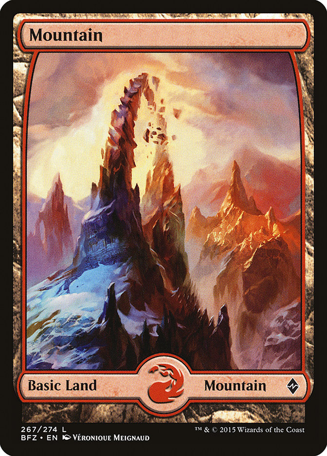 Mountain (267) (Full Art) [Battle for Zendikar] | Rock City Comics
