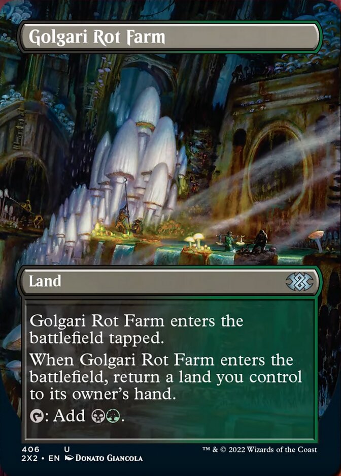 Golgari Rot Farm (Borderless Alternate Art) [Double Masters 2022] | Rock City Comics