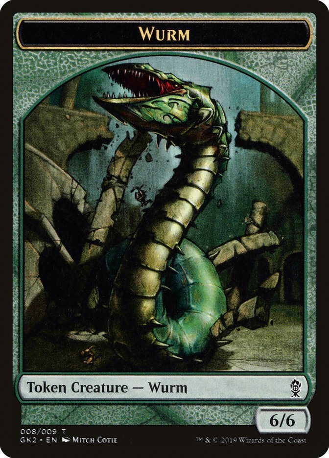 Saproling // Wurm Double-Sided Token [Ravnica Allegiance Guild Kit Tokens] | Rock City Comics
