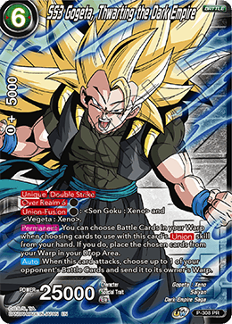 SS3 Gogeta, Thwarting the Dark Empire (Winner Stamp) (P-308_PR) [Tournament Promotion Cards] | Rock City Comics