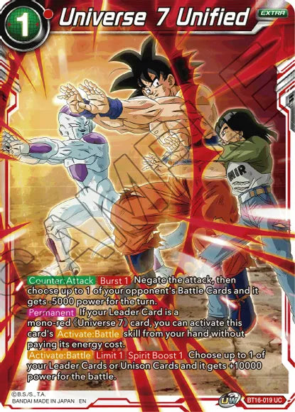 Universe 7 Unified (BT16-019) [Realm of the Gods] | Rock City Comics