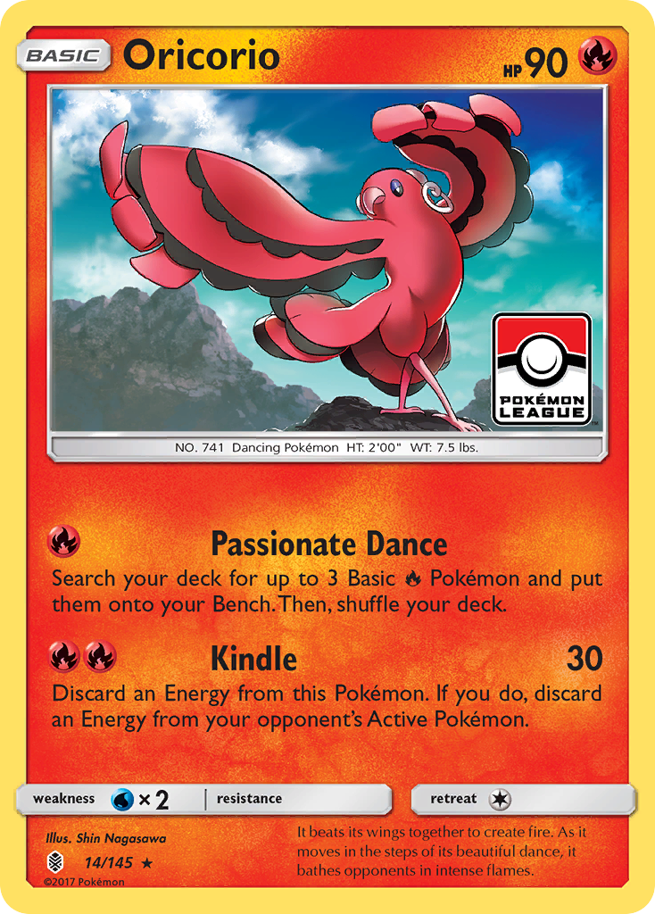 Oricorio (14/145) [Sun & Moon: Guardians Rising] | Rock City Comics