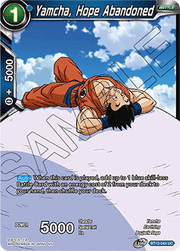 Yamcha, Hope Abandoned (Uncommon) (BT13-044) [Supreme Rivalry] | Rock City Comics