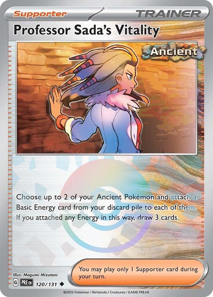 Professor Sada's Vitality (120/131) (Poke Ball Pattern) [Scarlet & Violet: Prismatic Evolutions] | Rock City Comics