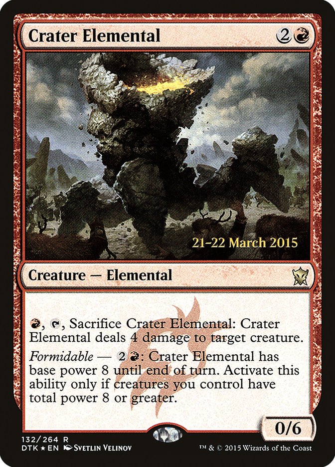 Crater Elemental [Dragons of Tarkir Prerelease Promos] | Rock City Comics