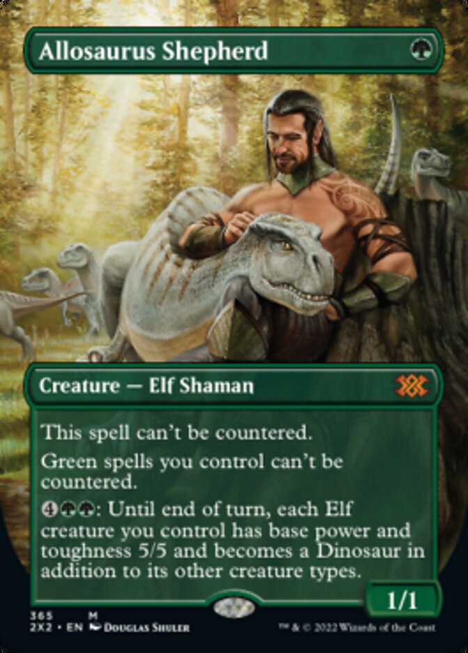 Allosaurus Shepherd (Borderless Alternate Art) [Double Masters 2022] | Rock City Comics