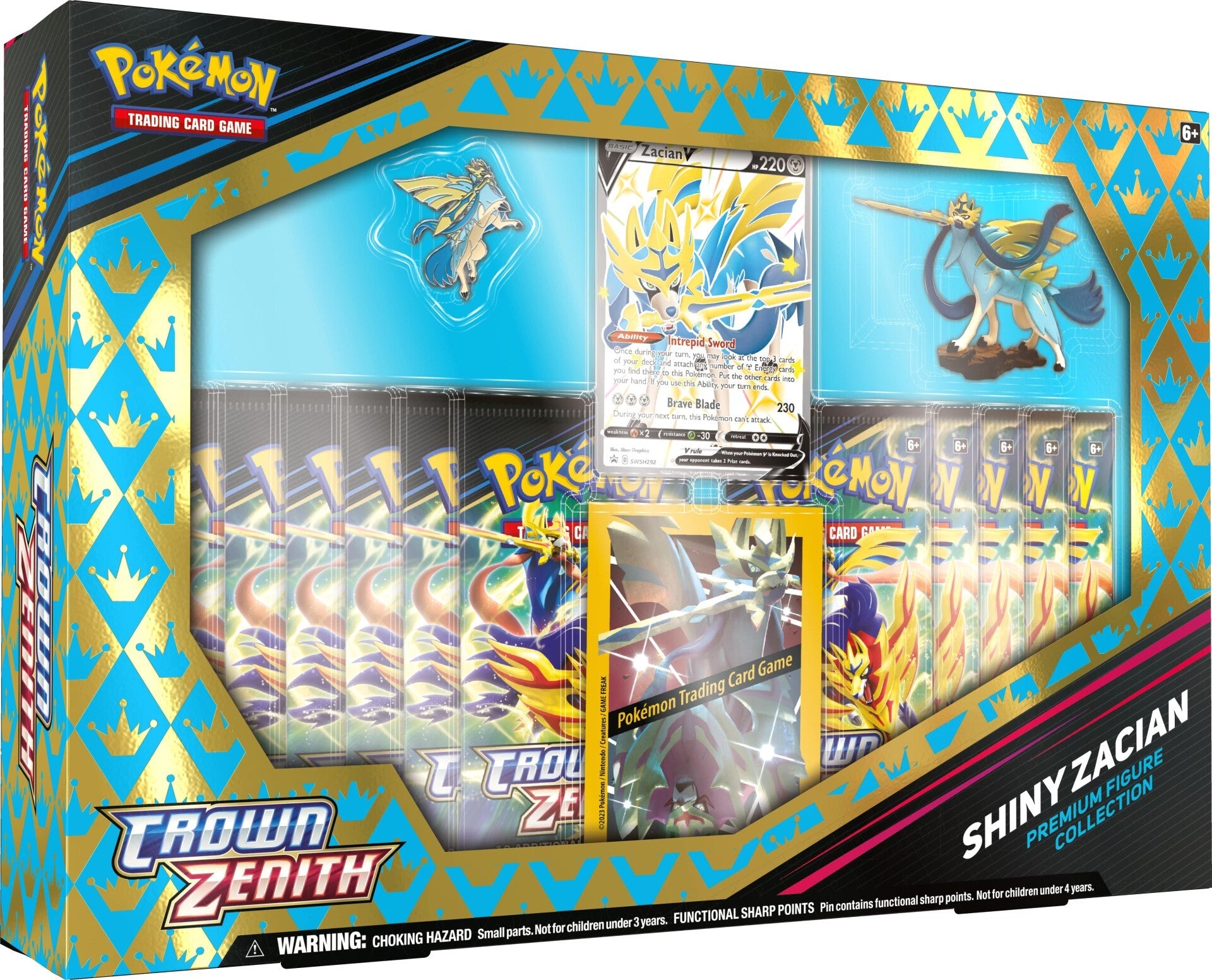 Sword & Shield: Crown Zenith - Premium Figure Collection (Shiny Zacian) | Rock City Comics