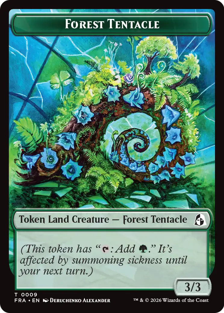 Forest Tentacle // Beast Double-Sided Token [Reality Fracture Tokens] | Rock City Comics