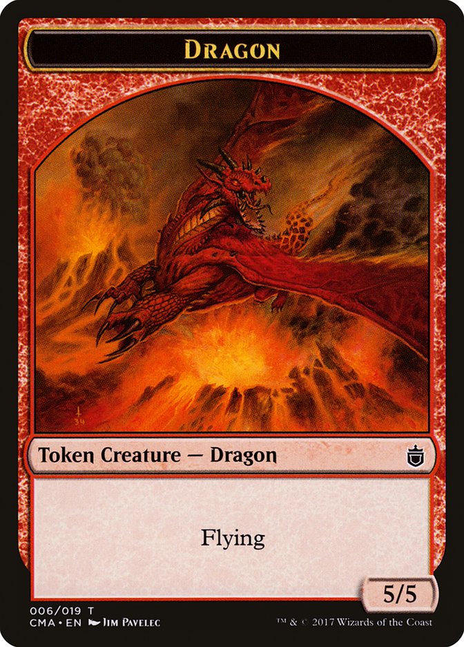 Dragon Token [Commander Anthology Tokens] | Rock City Comics