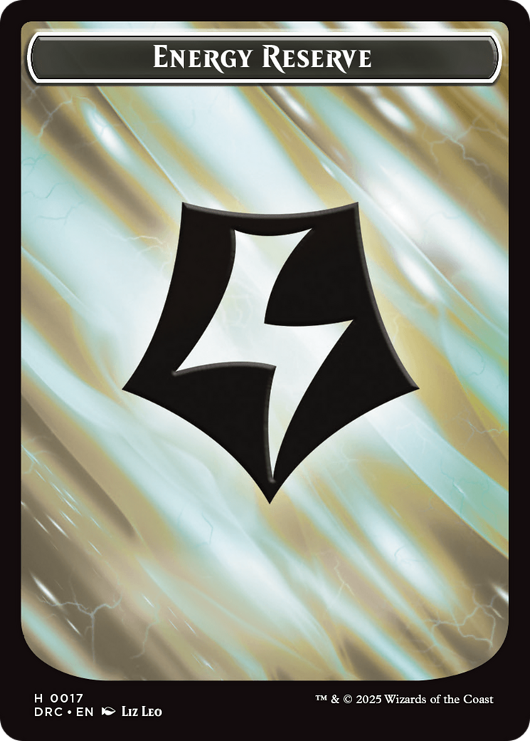 Energy Reserve // Energy Reserve Double-Sided Token [Aetherdrift Tokens] | Rock City Comics