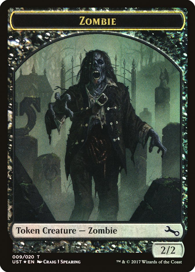 Zombie // Zombie Double-Sided Token [Unstable Tokens] | Rock City Comics