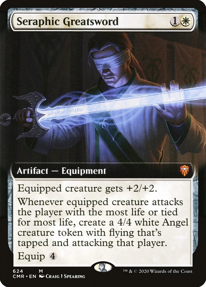 Seraphic Greatsword (Extended Art) [Commander Legends] | Rock City Comics