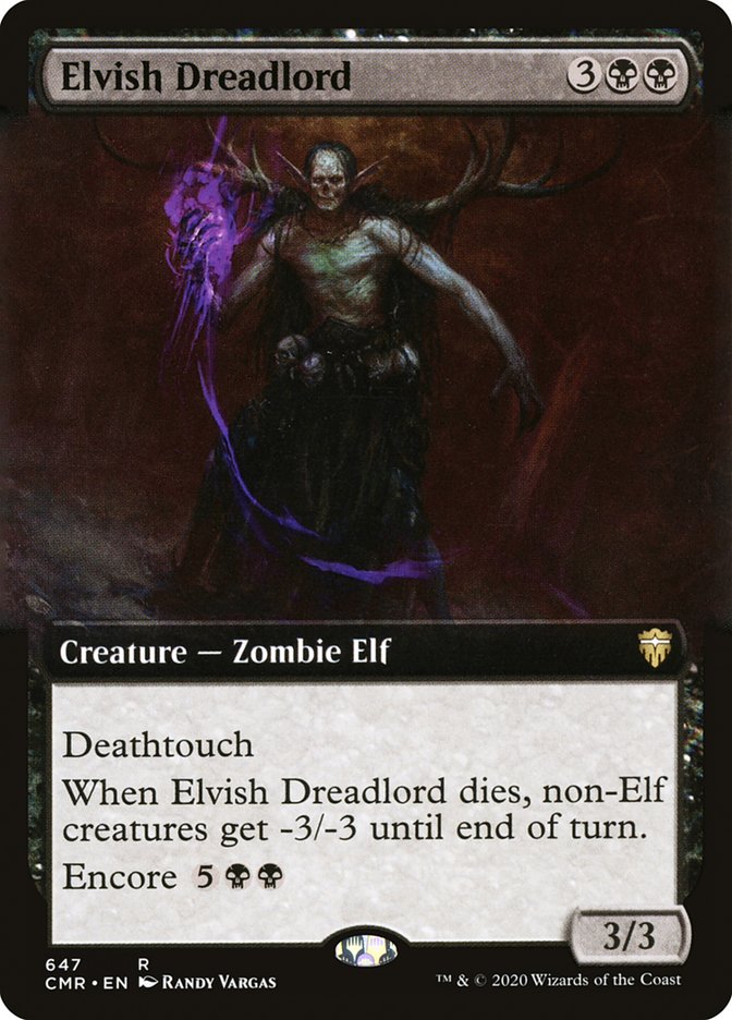 Elvish Dreadlord (Extended Art) [Commander Legends] | Rock City Comics