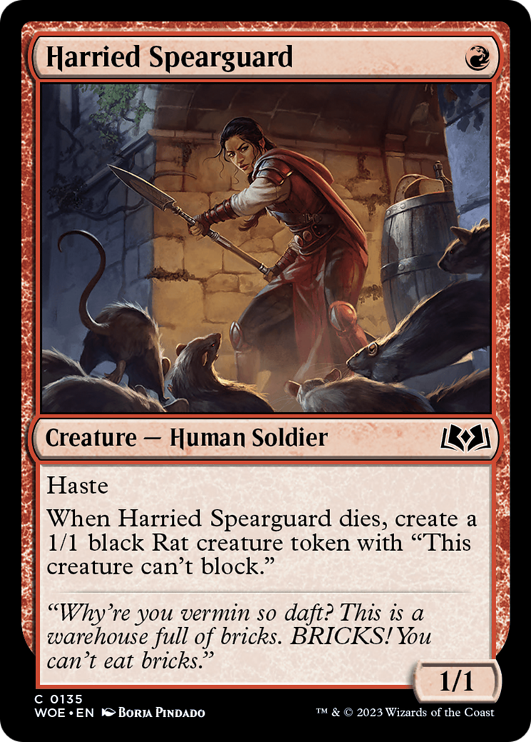 Harried Spearguard [Wilds of Eldraine] | Rock City Comics