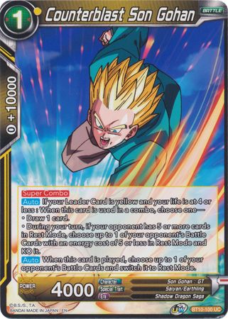 Counterblast Son Gohan (BT10-100) [Rise of the Unison Warrior 2nd Edition] | Rock City Comics