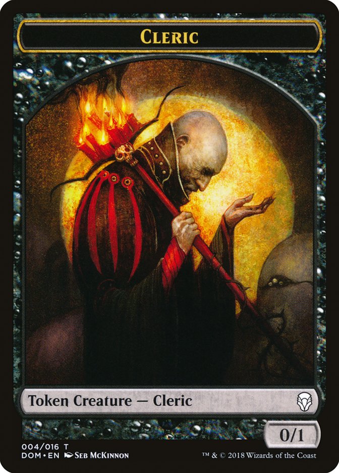 Cleric Token [Dominaria Tokens] | Rock City Comics