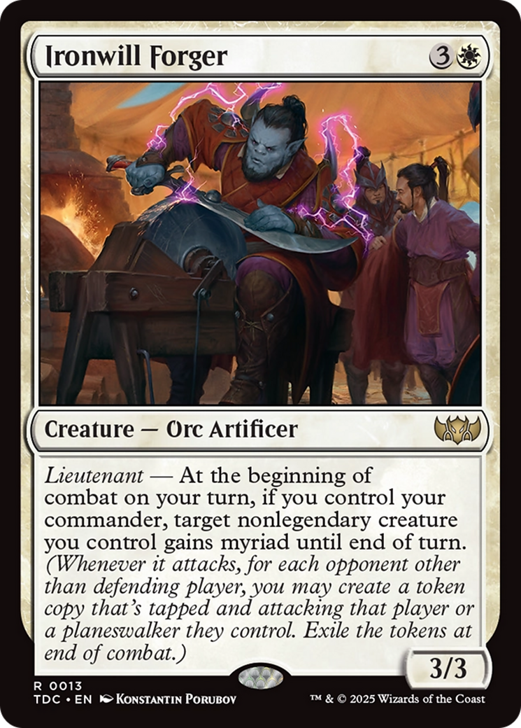Ironwill Forger [Tarkir: Dragonstorm Commander] | Rock City Comics