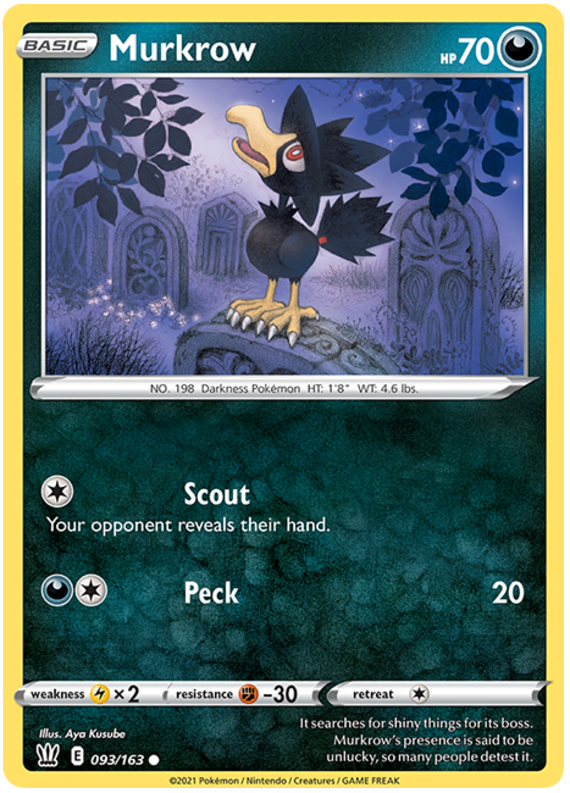 Murkrow (093/163) [Sword & Shield: Battle Styles] | Rock City Comics