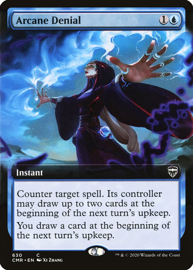 Arcane Denial (Extended Art) [Commander Legends] | Rock City Comics