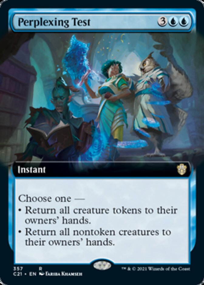 Perplexing Test (Extended Art) [Commander 2021] | Rock City Comics