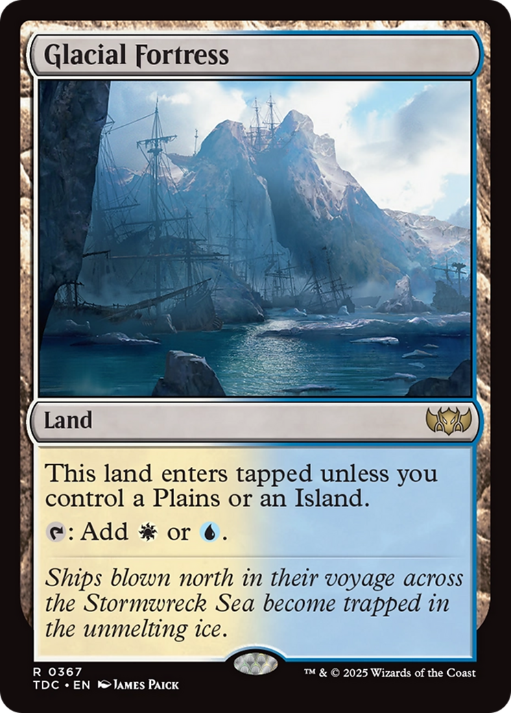 Glacial Fortress [Tarkir: Dragonstorm Commander] | Rock City Comics