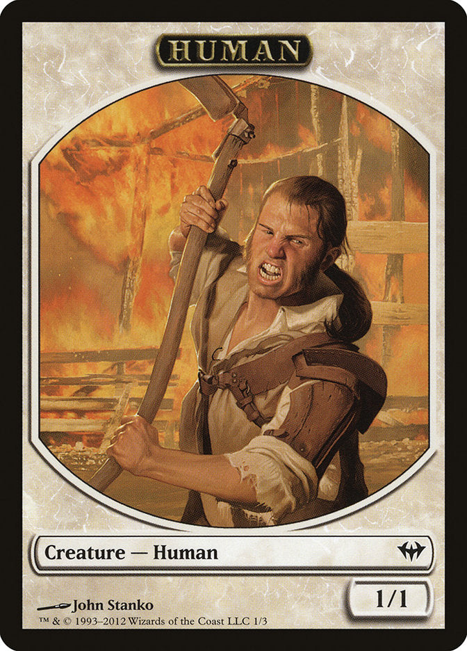 Human Token [Dark Ascension Tokens] | Rock City Comics
