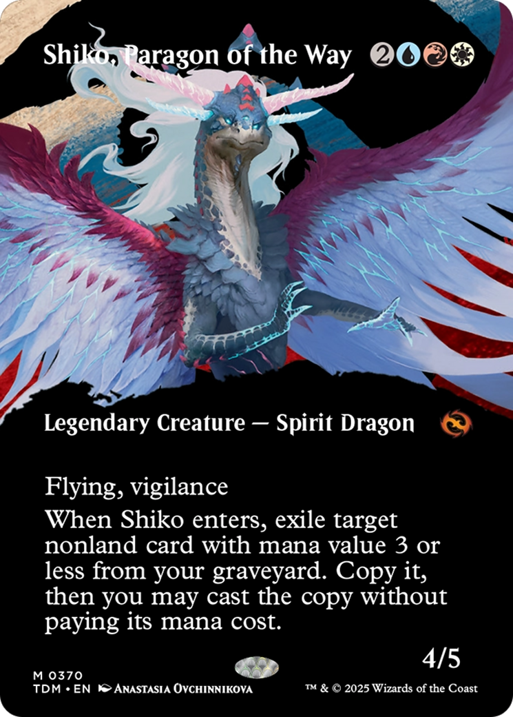 Shiko, Paragon of the Way (Borderless) [Tarkir: Dragonstorm] | Rock City Comics