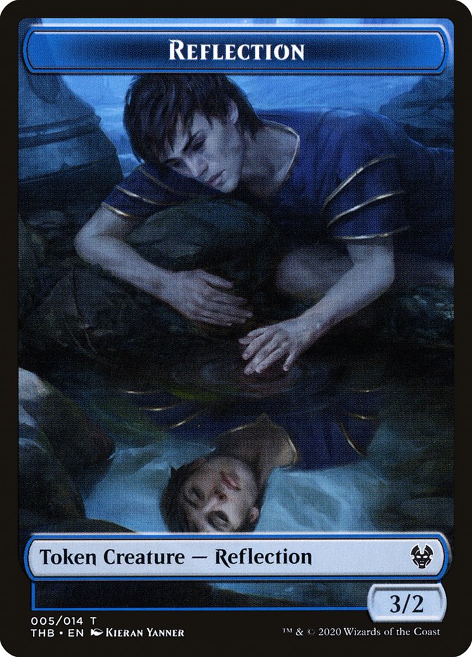 Human Soldier // Reflection Double-Sided Token [Theros Beyond Death Tokens] | Rock City Comics