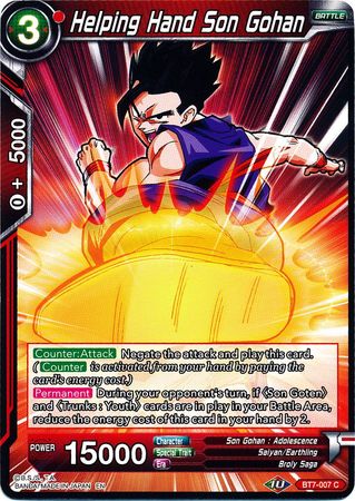 Helping Hand Son Gohan (BT7-007) [Assault of the Saiyans] | Rock City Comics