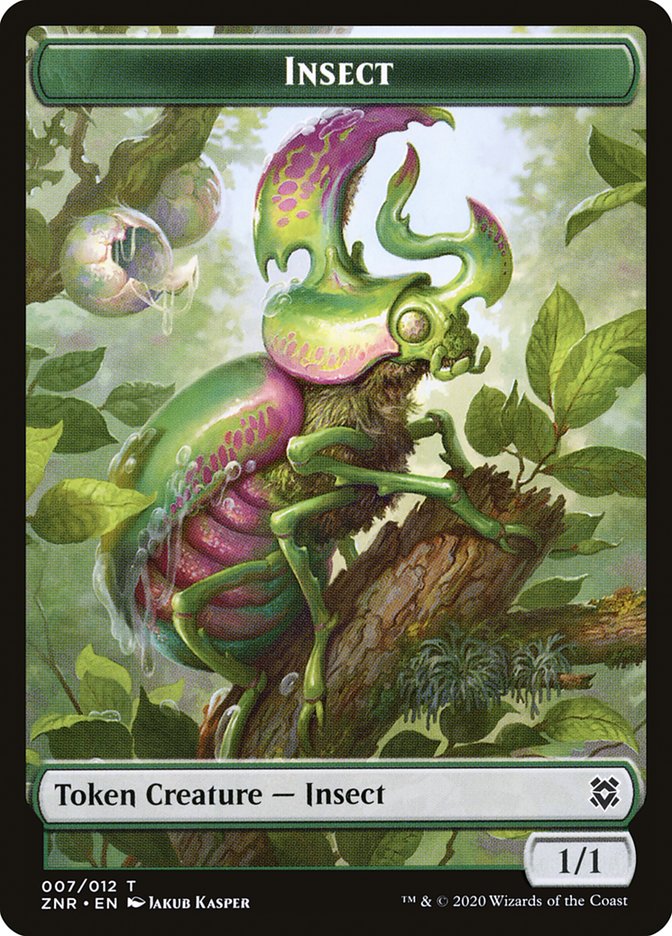 Cat // Insect Double-Sided Token [Zendikar Rising Tokens] | Rock City Comics