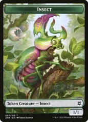 Drake // Insect Double-Sided Token [Zendikar Rising Tokens] | Rock City Comics